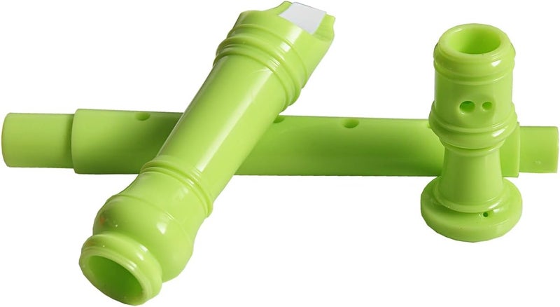 Farcaya 2-Piece Soprano Recorder Instrument for Beginners German Style C Key 8 Hole Descant with Clean Rods 2 Storage Cases (Green+Pink) - Image 2